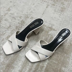 Paris Texas off White Women's Heeled Sandals only worn once , like new